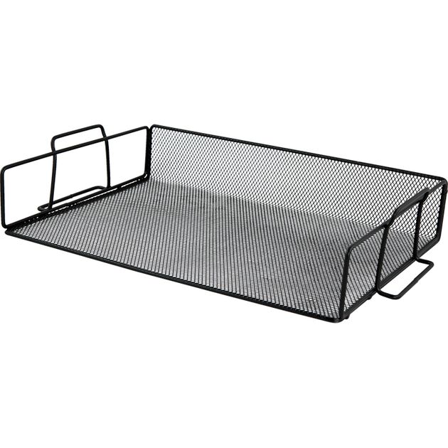 Лоток для паперів горизонтальний, металевий, чорний  1 (BM.6251-01), фото  | SNABZHENIE.com.ua