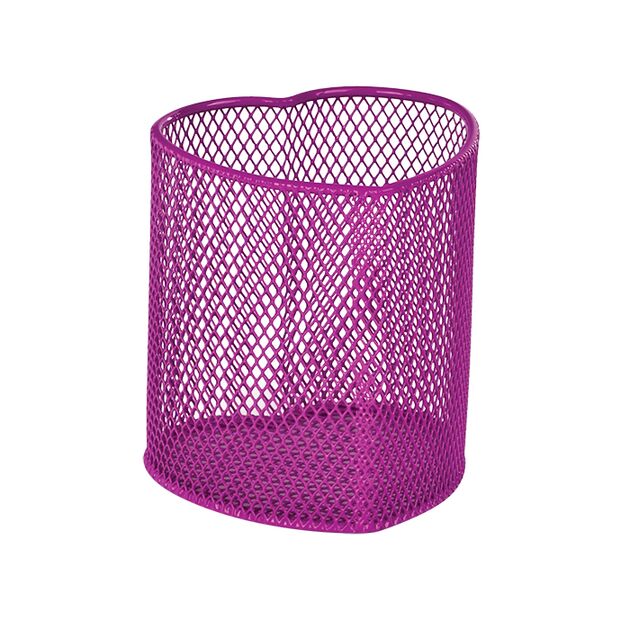 Підставка для пишучого приладдя "серце", метал, рожева, KIDS Line  Метал (Im-off), фото  | SNABZHENIE.com.ua