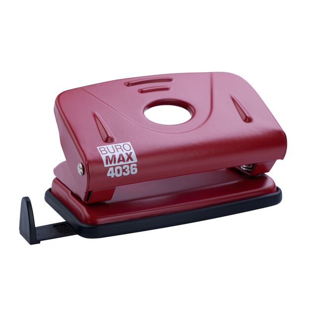 Діркопробивач металевий, до 10 аркушів, 123х61х38мм, червоний  Метал (Im-off), фото  | SNABZHENIE.com.ua