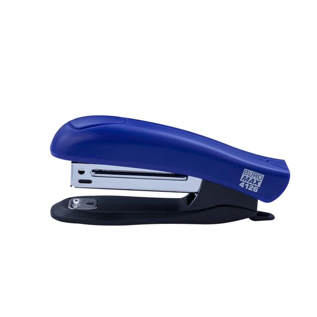 Степлер пластиковий, 12 аркушів, (скоби №10), 88х44х22мм, синій  Пластик (Im-off), фото  | SNABZHENIE.com.ua
