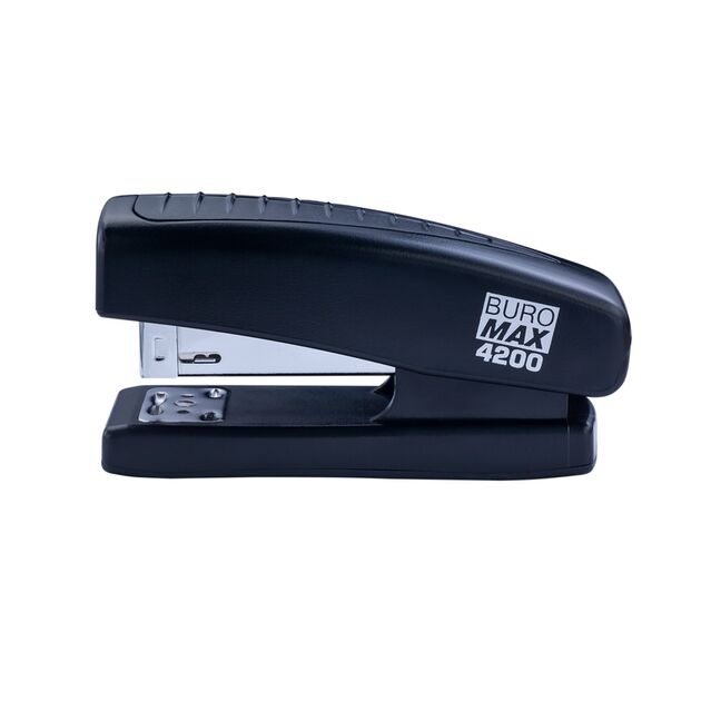 Степлер пластиковий, 20 арк., (скоби №24; 26), 98х33х50 мм,  чорний  Пластик (Im-off), фото  | SNABZHENIE.com.ua