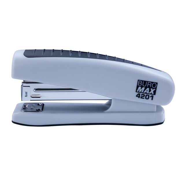 Степлер пластиковий, 20 арк., (скоби №24; 26), 123х36х52 мм, сірий  Пластик (Im-off), фото  | SNABZHENIE.com.ua