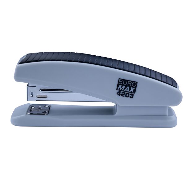 Степлер пластиковий, 20 арк., (скоби №24; 26), 126х32х55 мм, сірий  Пластик (Im-off), фото  | SNABZHENIE.com.ua