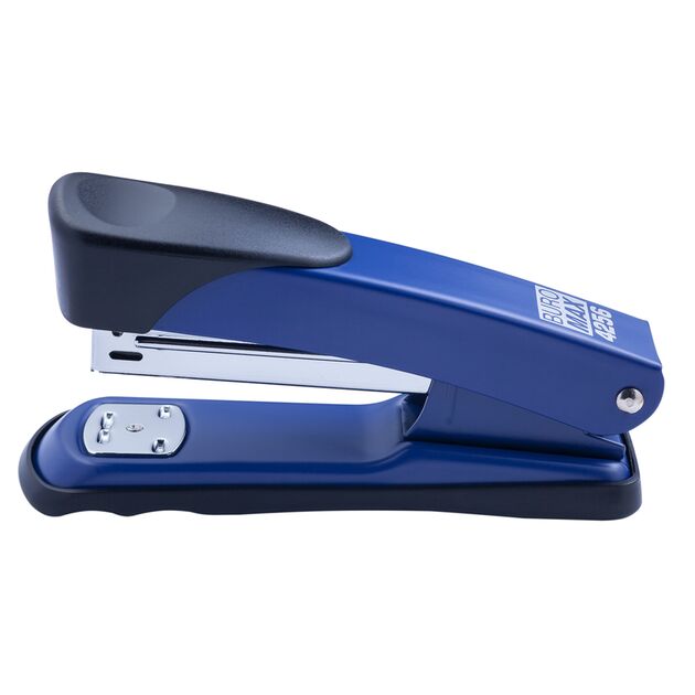 Степлер металевий, 25 арк., (скоби №24; 26), 138х65х40 мм, синій  пластикова накладка (Im-off), фото  | SNABZHENIE.com.ua