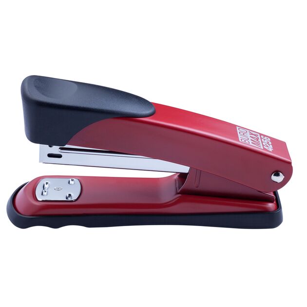 Степлер металевий, 25 арк., (скоби №24; 26), 138х65х40 мм, червоний  пластикова накладка (Im-off), фото  | SNABZHENIE.com.ua
