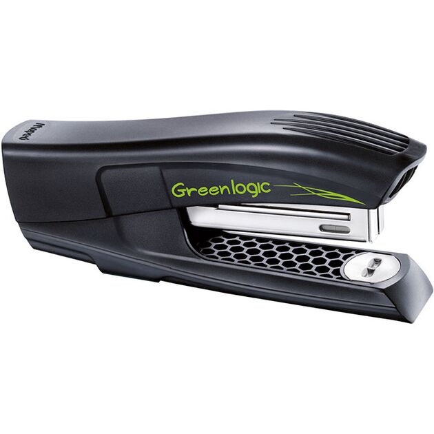 Степлер GREENLOGIC, пластик, 25л., (скоби №24/6; 26/6), чорний  Пластик (Im-off), фото  | SNABZHENIE.com.ua