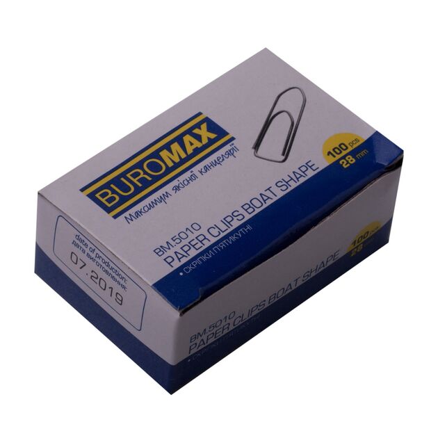 Скрiпки нікельовані, 28 мм, п'ятикутні, 100 шт. в карт.упаковці  28 мм (Im-off), фото  | SNABZHENIE.com.ua