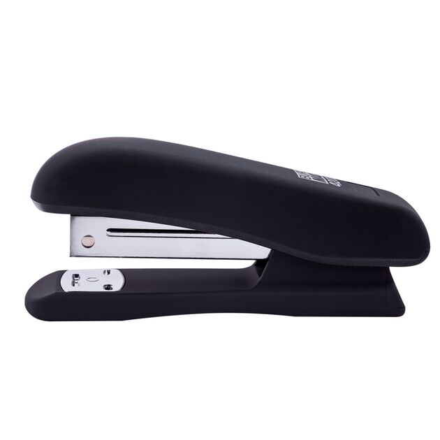 Степлер пластиковий, RUBBER TOUCH, 20 арк., (скоби №24; 26), 127х54х33 мм, чорний  Пластик (Im-off), фото  | SNABZHENIE.com.ua