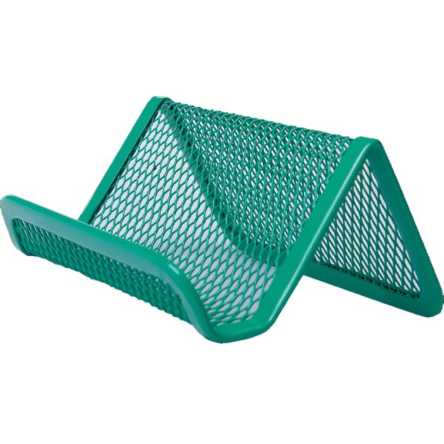 Підставка для візиток, металева, зелена  Метал (Im-off), фото  | SNABZHENIE.com.ua