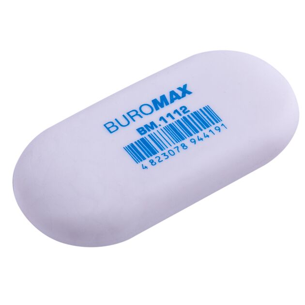 Гумка 1112, овальна, 49x23x9 мм, синт.каучук, асорті кольорів  Олівець (Im-off), фото  | SNABZHENIE.com.ua