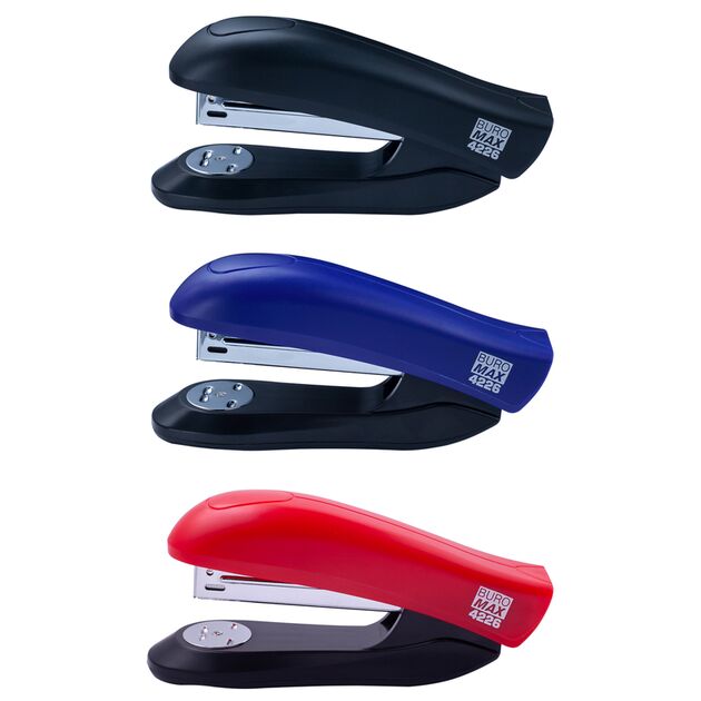 Степлер пластиковий, до 20 арк., (скоби №24; 26), 139х65х37 мм, асорті  Пластик, фото  | SNABZHENIE.com.ua