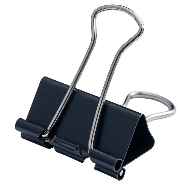 Біндер-затискач, 32 мм, чорний, по 12 шт. в карт.коробці  32 мм (Im-off), фото  | SNABZHENIE.com.ua