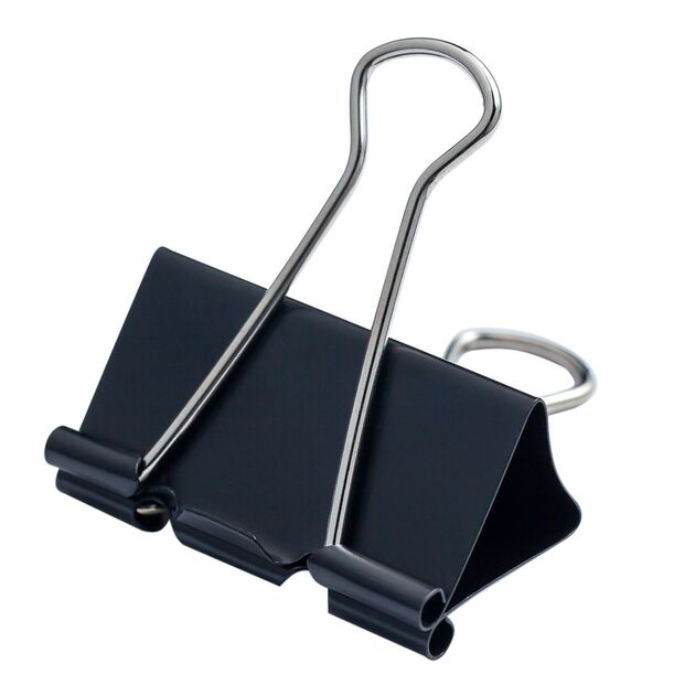 Біндер-затискач, 41 мм, чорний, по 12 шт. в карт.коробці  41 мм (Im-off), фото  | SNABZHENIE.com.ua