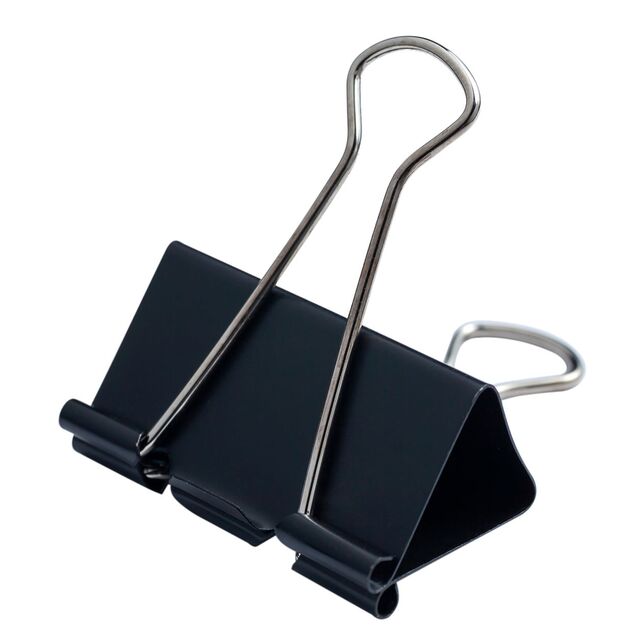 Біндер-затискач, 51 мм, чорний, по 12 шт. в карт.коробці  51 мм (Im-off), фото  | SNABZHENIE.com.ua