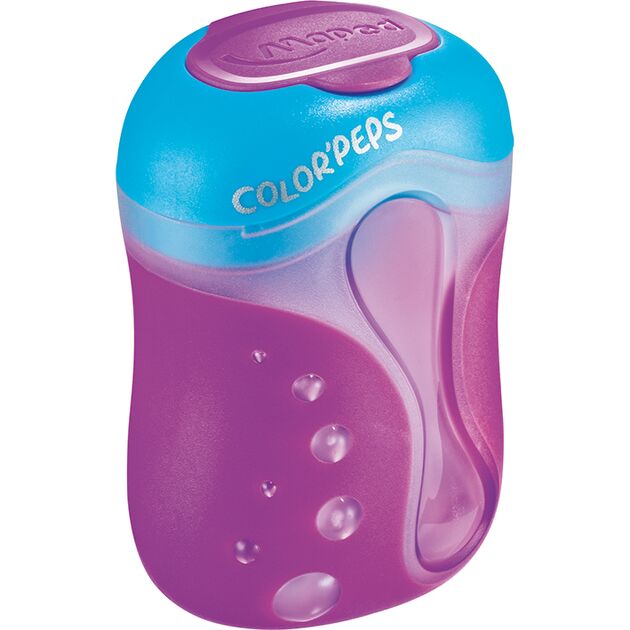 Чинка з контейнером COLOR'PEPS, 2 отв., дисплей, асорті  2 (Im-off), фото  | SNABZHENIE.com.ua