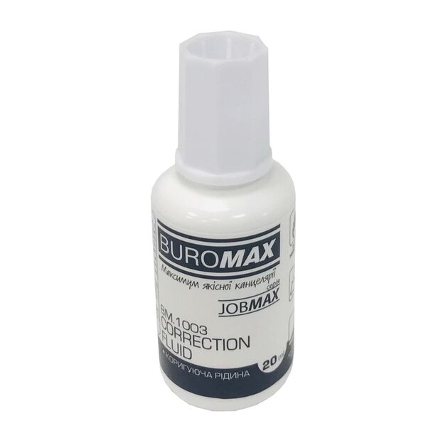 Коригувальна рідина з пензликом, JOBMAX  20 (BM.1003), фото  | SNABZHENIE.com.ua