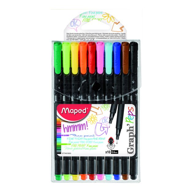 Набір із 10 лайнерів GRAPH PEPS 0,4мм  0.4 (Im-off), фото  | SNABZHENIE.com.ua