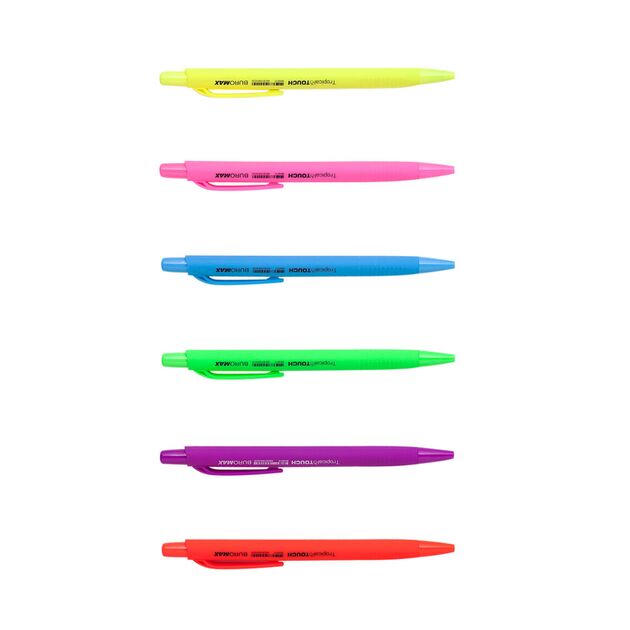 Ручка масляна автомат.TROPICAL TOUCH, RUBBER TOUCH, 0,7 мм, пласт.корпус, сині чорнила  0.7 (Im-off), фото  | SNABZHENIE.com.ua