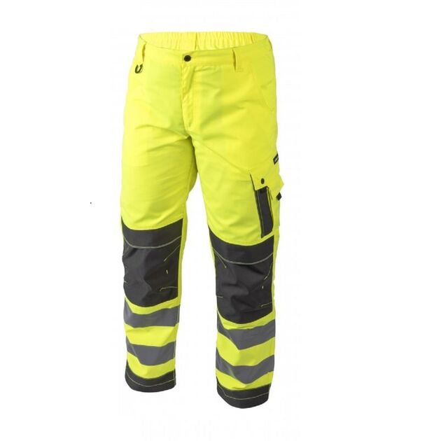 Штани сигнальні WERSE, жовті  2XL (HT5K364-2XL), фото  | SNABZHENIE.com.ua