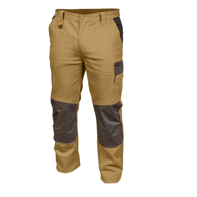 Штани робочі EDGAR, бежеві  3XL (HT5K276-1-3XL), фото  | SNABZHENIE.com.ua