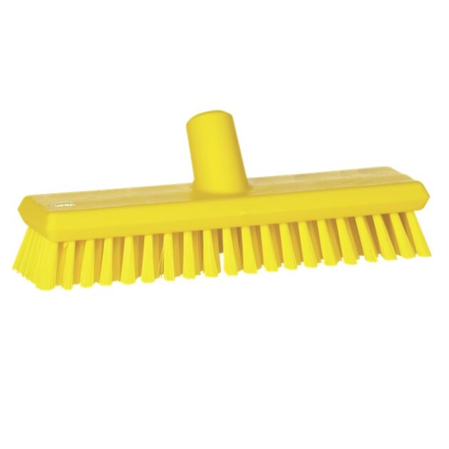 70436 Щітка-скраб з підключенням до води, 270 мм, середньої  жорсткості, жовта  75 (70436), фото  | SNABZHENIE.com.ua