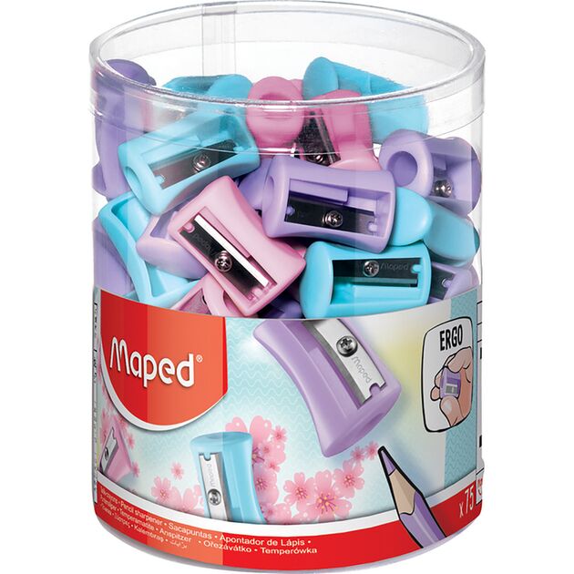 Чинка без контейнера VIVO, пастель, 1 отвір, асорті  1 (Im-off), фото  | SNABZHENIE.com.ua