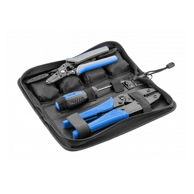 Набір кліщів зі змінними матрицями для обжиму електричних затискачів  3 (HT1P177), фото  | SNABZHENIE.com.ua