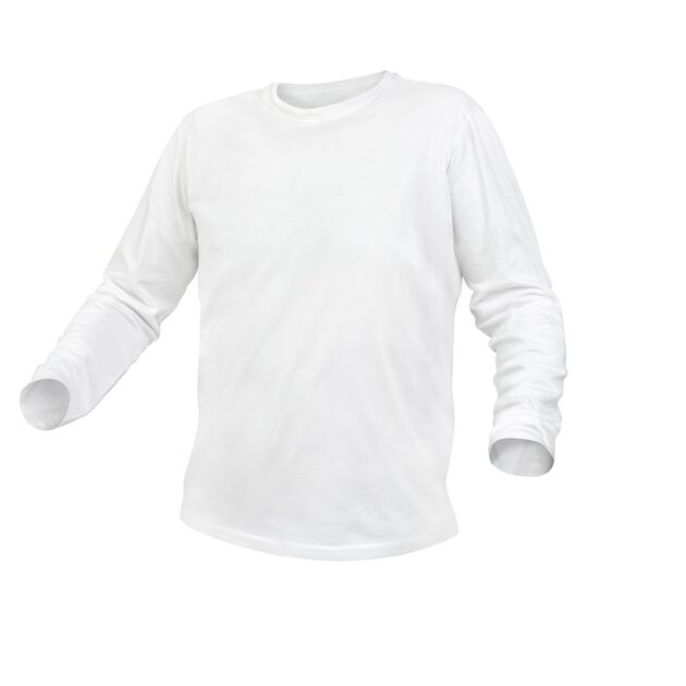 Футболка бавовняна з довгим рукавом ILM, біла  3XL (HT5K421-3XL), фото  | SNABZHENIE.com.ua