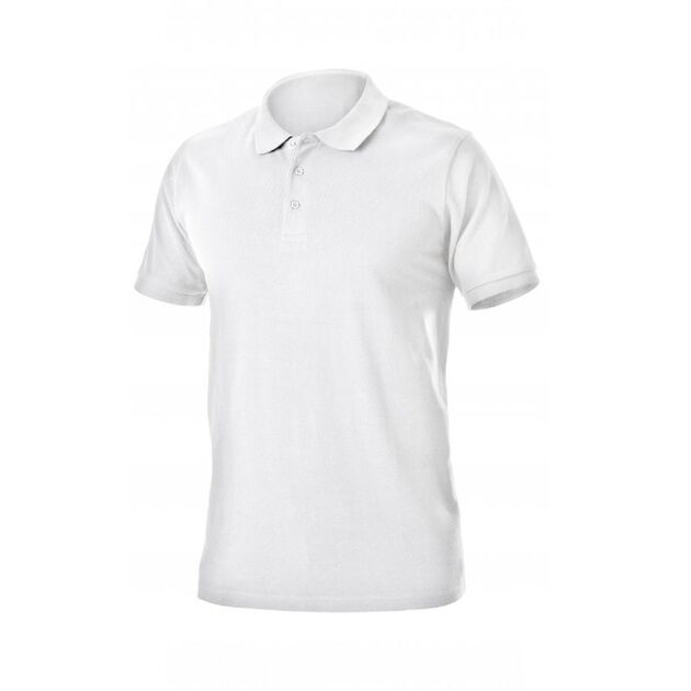 Поло бавовняне TOBIAS, біле  2XL (HT5K418-2XL), фото  | SNABZHENIE.com.ua