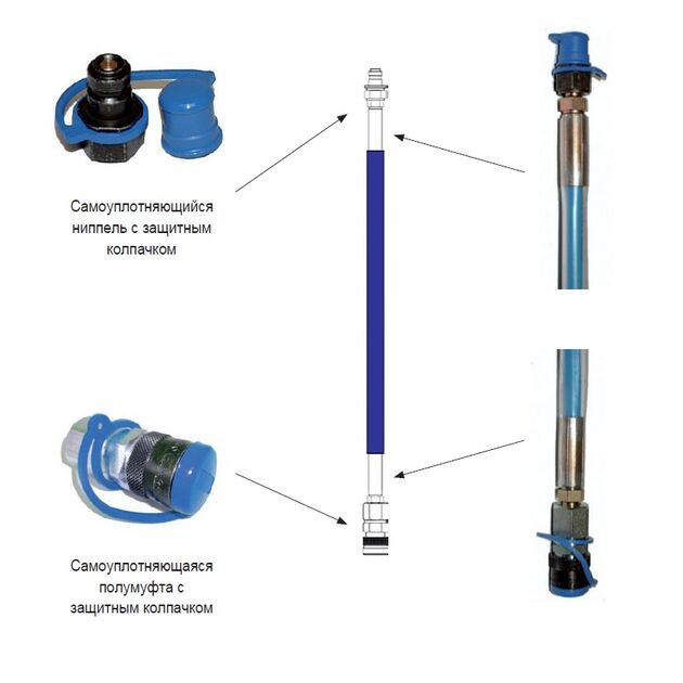 Шланг 1500 4м  4 (BT-1540), фото  | SNABZHENIE.com.ua