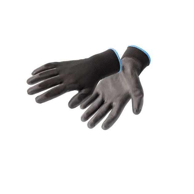 Рукавички робочі MULDE поліуританові, чорні 12 пар  10 (HT5K223-10), фото  | SNABZHENIE.com.ua