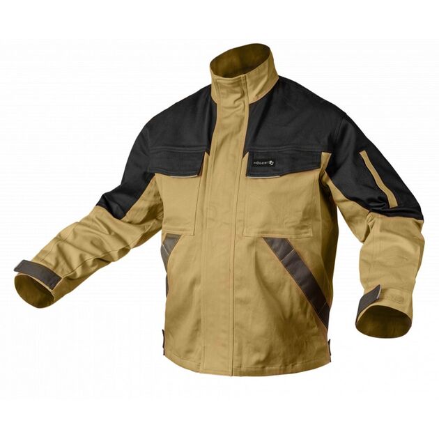 Куртка робоча EDGAR бежева  2XL (HT5K282-2XL), фото  | SNABZHENIE.com.ua