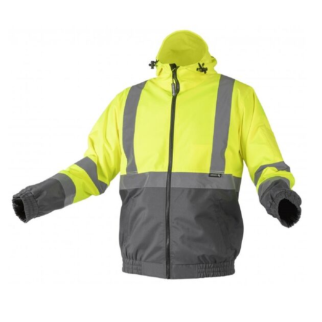 Куртка сигнальна літня з капюшоном NIMS, жовта  3XL (HT5K246-3XL), фото  | SNABZHENIE.com.ua