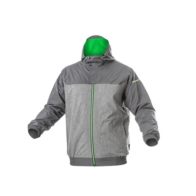 Куртка протидощова HEINER  темно-сіра/зелений  2XL (HT5K249-2XL), фото  | SNABZHENIE.com.ua