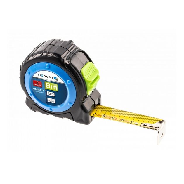 Рулетка сталева HOEGERT  8 (HT4M411), фото  | SNABZHENIE.com.ua