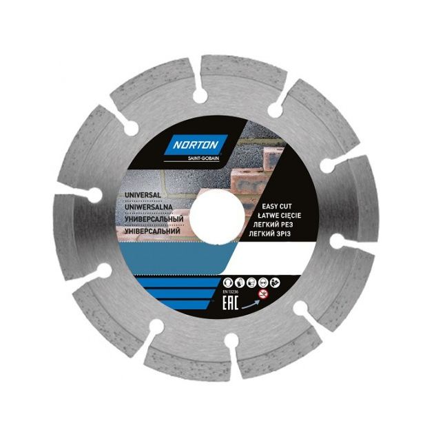 Алмазный диск NORTON DIY UNIVERSAL сегментный 230x25,4x22,23 мм, фото  | SNABZHENIE.com.ua