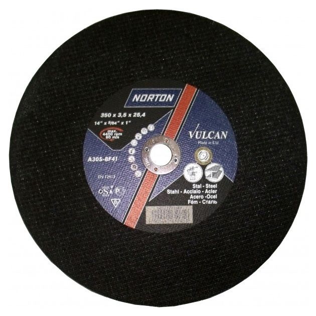 Диск отрезной NORTON VULCAN FIXED 350x32x3,5 мм для металла и бетона, фото  | SNABZHENIE.com.ua