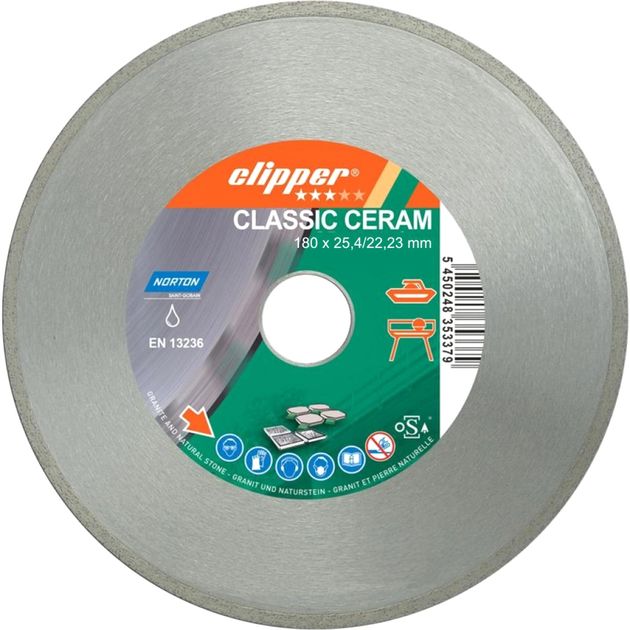 Алмазный диск NORTON CLIPPER CLA CERAM 180x22,23 мм, фото  | SNABZHENIE.com.ua