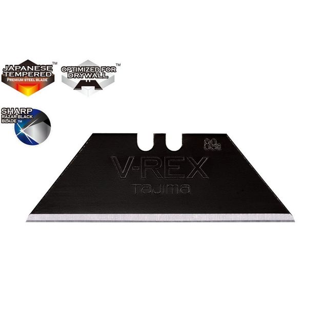 Лезвия трапециевидные TAJIMA V-REX Razar Black, 50шт (VRB-50B), фото  | SNABZHENIE.com.ua