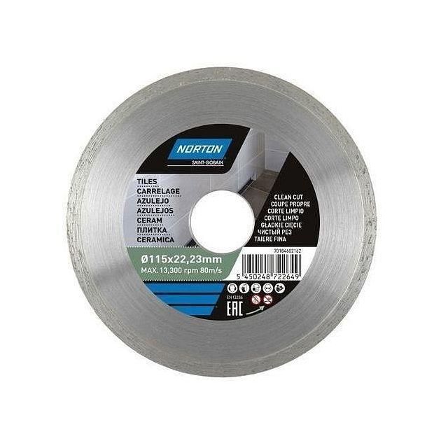 Диск алмазный NORTON DIY CERAMIC TILES 125/22,23 мм для керамики, фото  | SNABZHENIE.com.ua