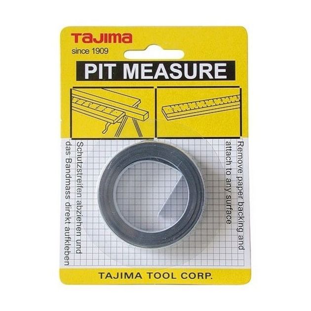 Клейкая стальная мерная лента TAJIMA PIT30R, 3м*13мм, правая разметка, фото  | SNABZHENIE.com.ua