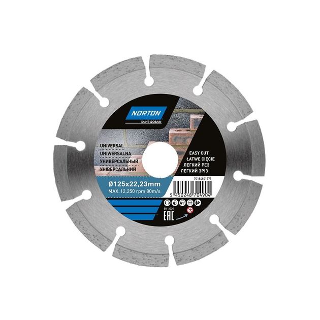 Диск алмазний NORTON DIY UNIVERSAL сегментний 180 / 25,4 / 22,23 мм, фото  | SNABZHENIE.com.ua
