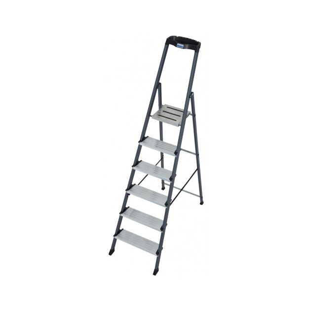 Стрем'янка алюмінієва анодоннова з органайзером, 6 сходинок  2.05 (126443), фото  | SNABZHENIE.com.ua