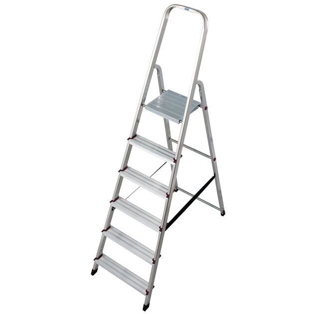 Стрем'янка алюмінієва, 6 сходинок  1.9 (000736), фото  | SNABZHENIE.com.ua