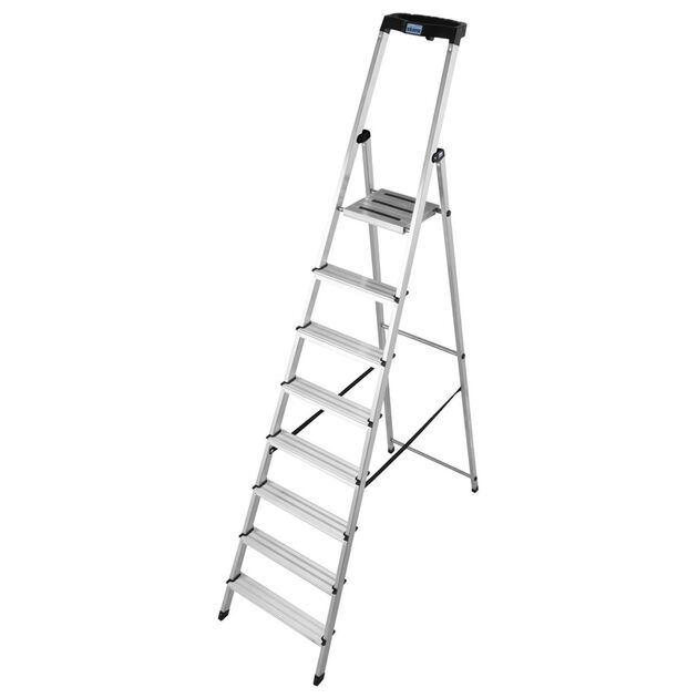 Стрем'янка алюмінієва з органайзером, 8 сходинок  2.5 (126368), фото  | SNABZHENIE.com.ua