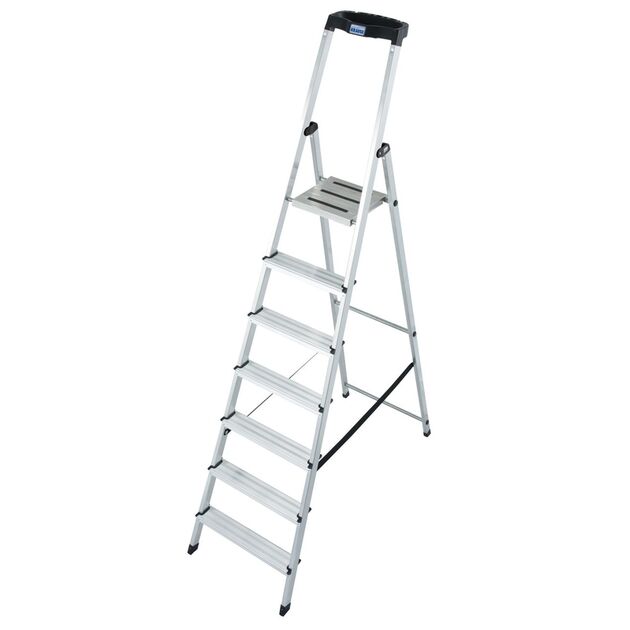 Стрем'янка алюмінієва з органайзером, 7 сходинок  2.3 (Krause), фото  | SNABZHENIE.com.ua