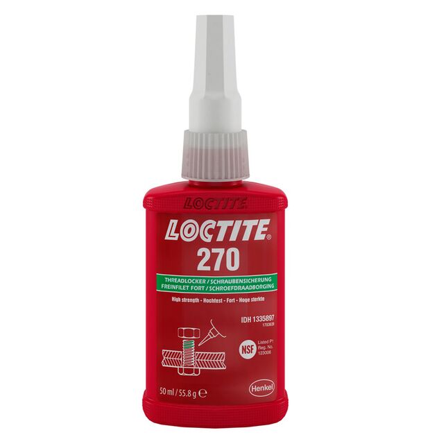 Loctite 270 фіксатор різьблення високої міцності  Висока (Loctite 270), фото  | SNABZHENIE.com.ua