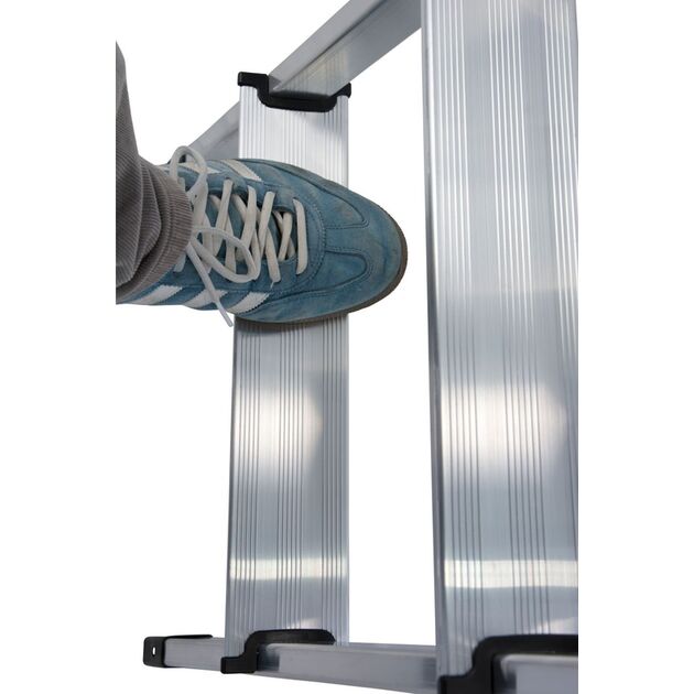 Стрем'янка алюмінієва з органайзером, 4 сходинки  1.6 (126320), фото  | SNABZHENIE.com.ua