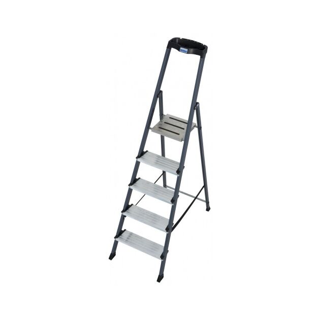 Стрем'янка алюмінієва анодована з органайзером, 5 сходинок  1.8 (126436), фото  | SNABZHENIE.com.ua