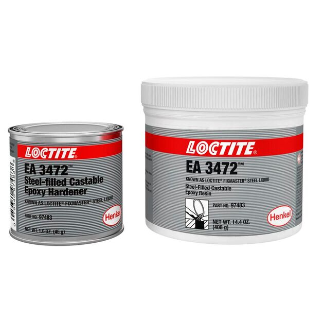 Loctite 3472 текучий епоксидний склад зі сталлю для відновлення металевих поверхонь  500 (Loctite 3472), фото  | SNABZHENIE.com.ua